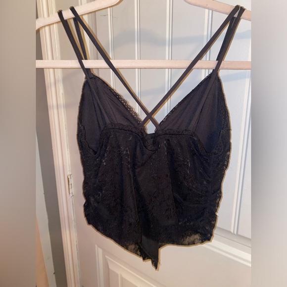 Garage Black Lace Handkerchief Cami Top | SIZE: S - Picture 5 of 8